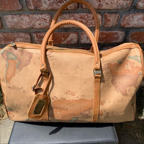 Large Vintage Gitano Map Duffel - Picture 3 of 11